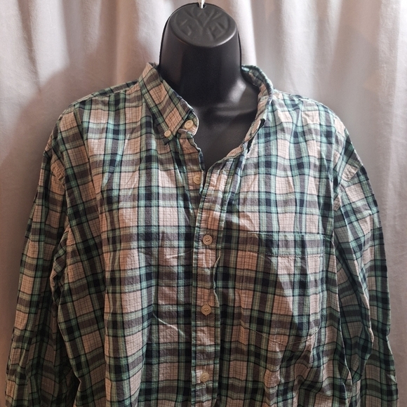 Old navy  men's plaid button-down XL - Picture 2 of 5